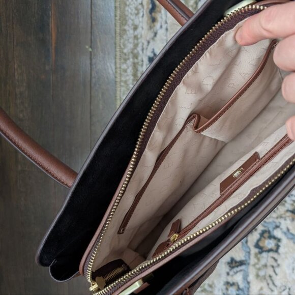 Radley London Liverpool Street 2.0 Medium Leather Satchel Bag Tortoise Color - Picture 9 of 15